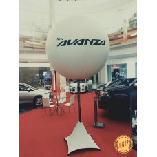 Lighted stand balloon for Roadshow